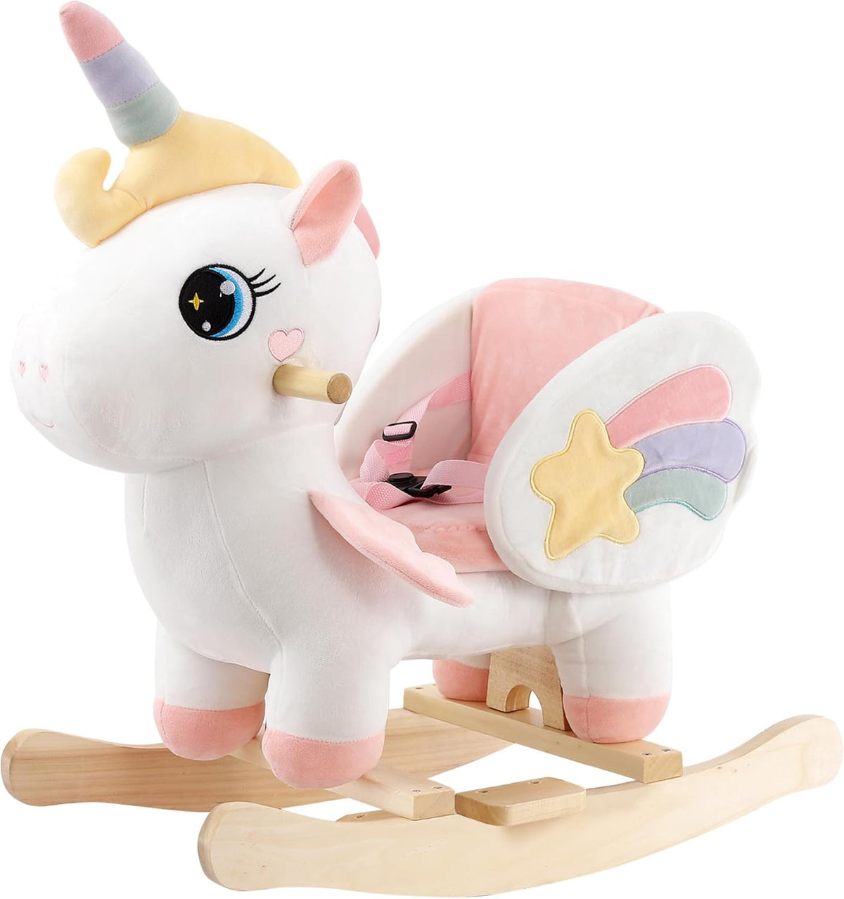 FUNLIO Unicorn Baby Rocking Horse - Beautiful Baby White Unicorn