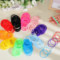 Hotop 100 Pcs Multicolor 80s Silicone Jelly Rubber Bracelets Hair Tie - Multicolor / 800 - image 4