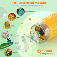 SKYBASIC Digital Microscope for Kids - 3"-Yellow - image 3