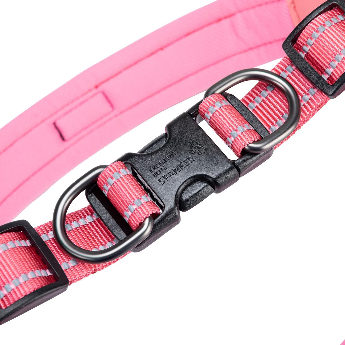 EXCELLENT ELITE SPANKER Reflective Step-in Dog Harness Vest Chest - Pink / XL-Chest 26-28" - image 4