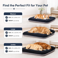 Magic Dog Orthopedic Extra Large Dog Bed 47 Inch - 39.0"L x 33.5"W x 4.0"Th / Dark Grey - image 3