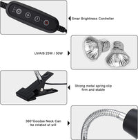 Reptile Heat Lamps, UVA/UVB Turtle Heat Lamp - Light Stand With Timed Start and Stop and Dimmer - image 4