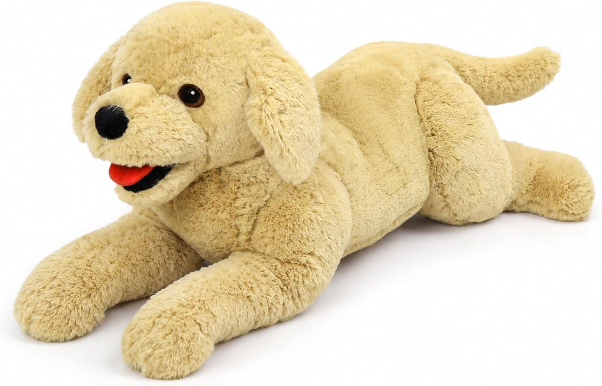 LotFancy Dog Stuffed Animals Plush - Beige / 21 inch