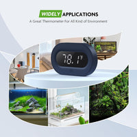 PAIZOO LED Aquarium Thermometer Digital Highly Accurate Replaceable - White Display - image 4