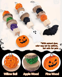 3PCS Chinchilla Toys Guinea Pig Bunny Rabbit Chew Toys Teeth Care - Halloween - image 4