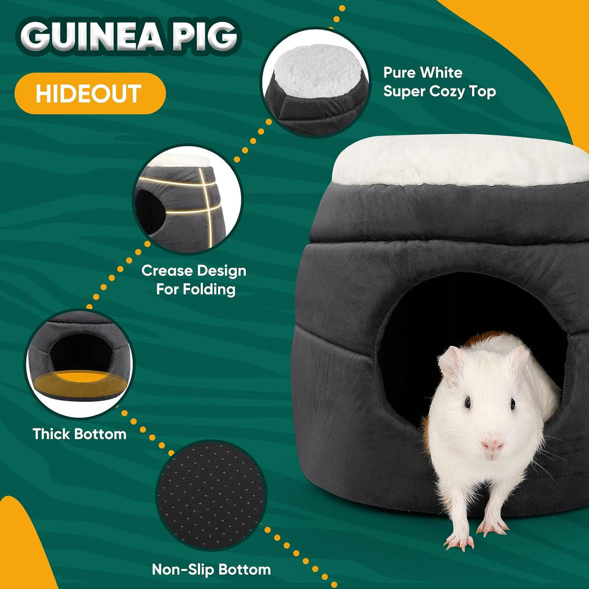 Guinea Pig Hideout, Guinea Pig Bed - Cave - image 3