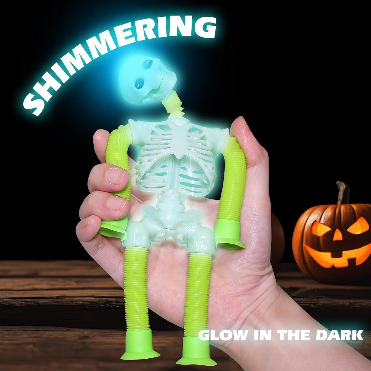 Halloween Pop Tubes Sensory Toys for Kids Boo Basket Stuffer Gifts – Fun for Kids & Family - Halloween - image 4