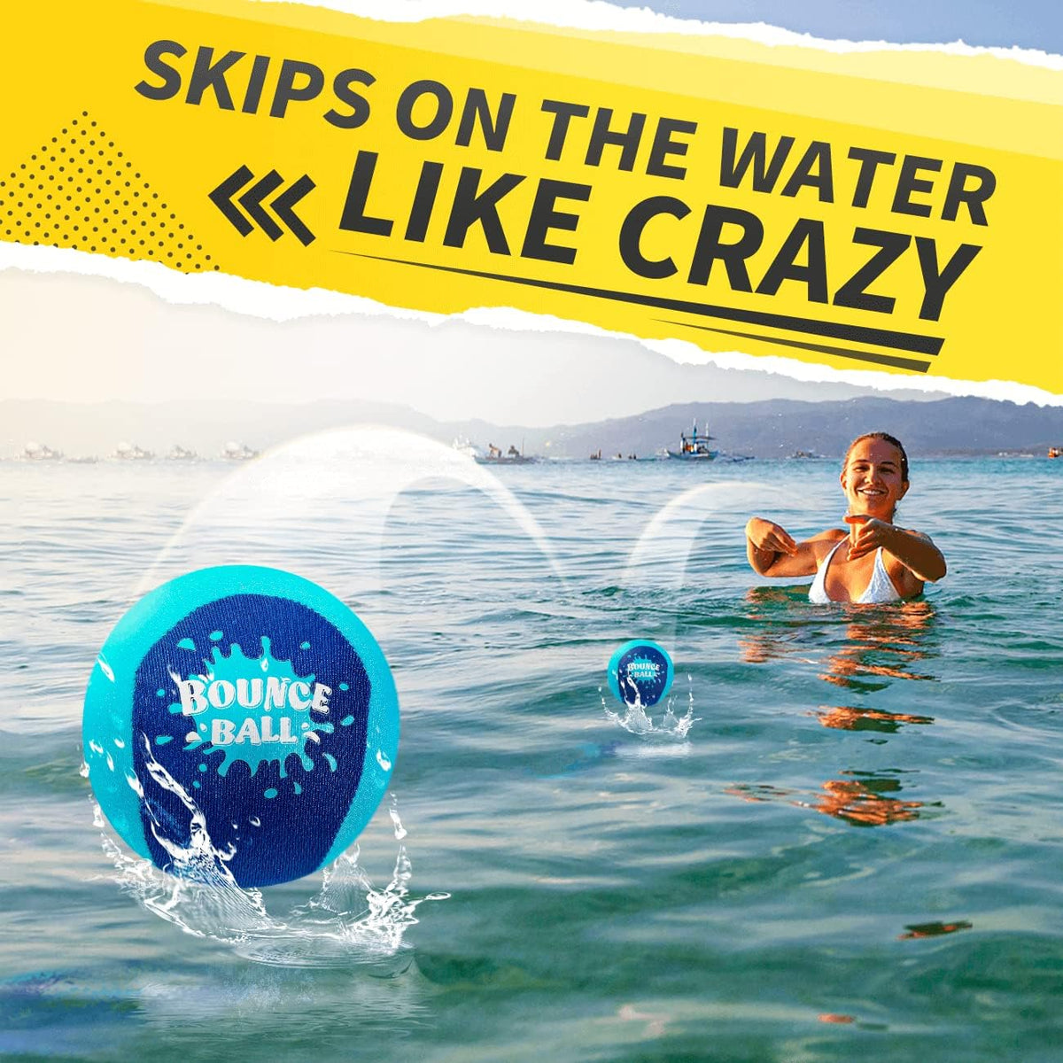 Bambilo Water Skipping Ball - Blue - image 2