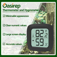 Reptile Thermometer and Hygrometer - KD30M-Black / 2Pack - image 3