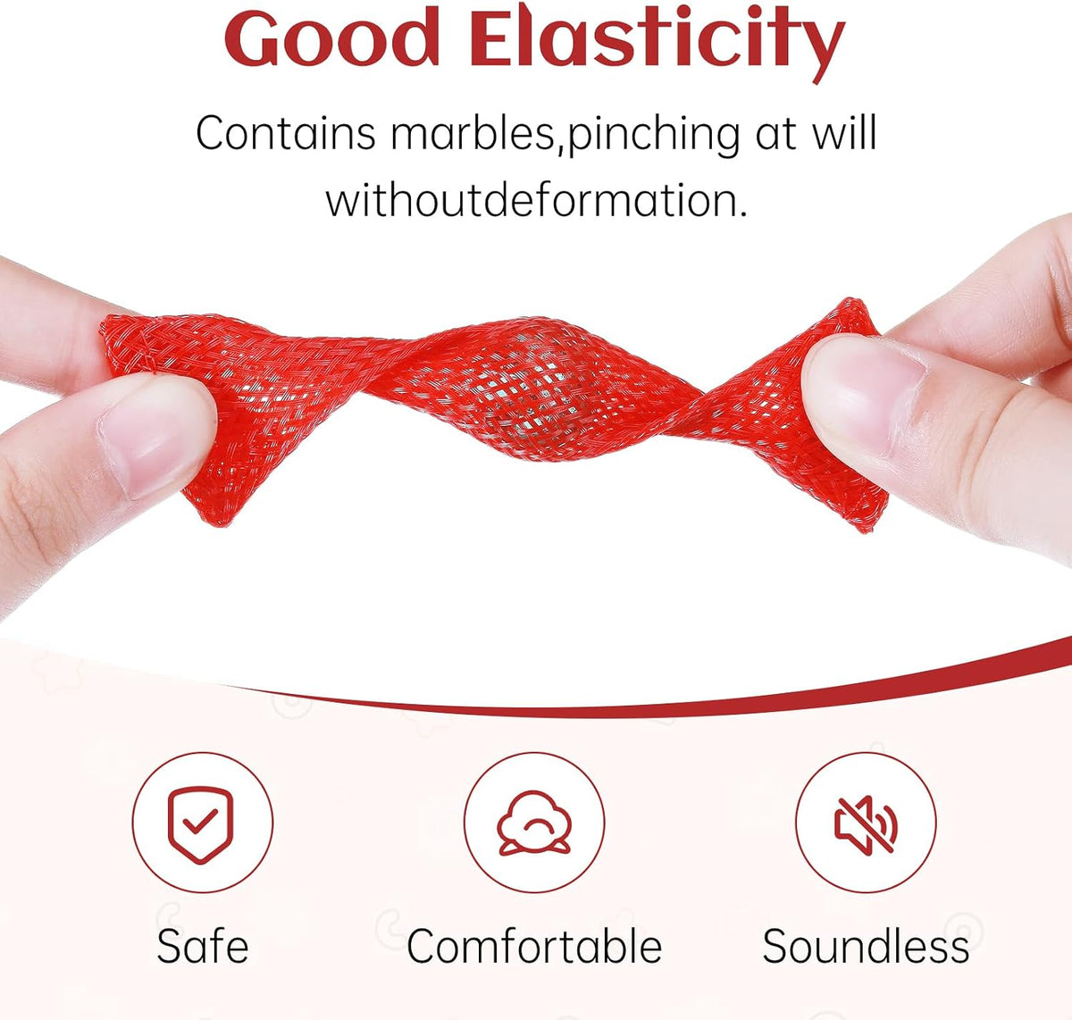 8Pcs Sensory Fidget Toys with Fidget Spinner - Red - image 4