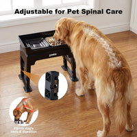 Elevated Dog Bowls, 6 Height Adjustable Raised Dog Bowl Mess Proof – Essentials for Dogs - 2L - image 4