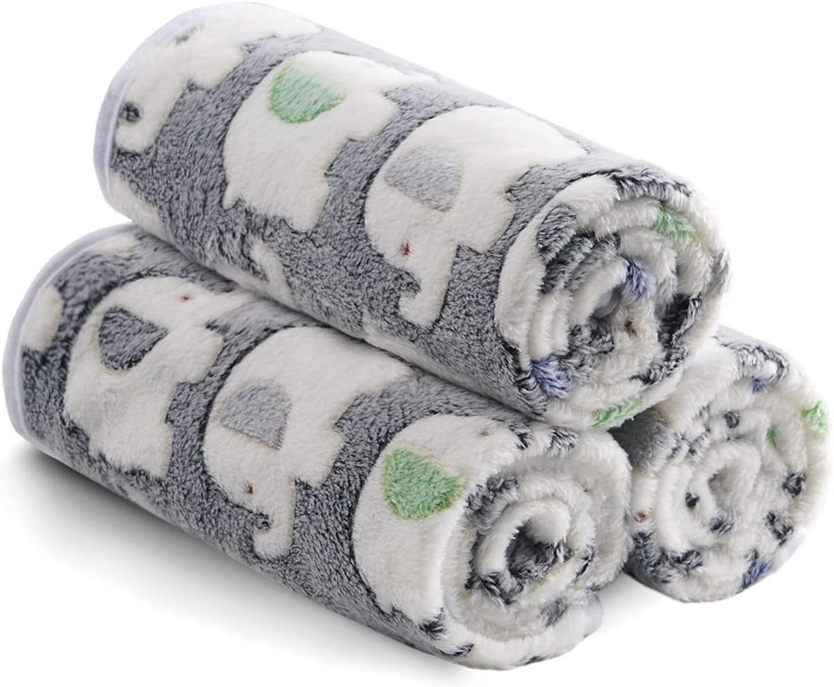 Luciphia 1 Pack 3 Blankets Super Soft Fluffy Premium Cute Cat Pattern - Dark Grey / 41x31 inch (Pack of 3) - image 3