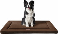 Dog Bed for Crate, Medium/Large Dogs Crate Bed - 36.0"L x 23.0"W x 1.2"Th / Brown