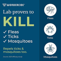 Wondercide - Ready to Use Flea, Tick, and Mosquito Yard Spray with Natural Essential Oils – Mosquito and Insect Killer, Treatment, and Repellent - Plant-Based - Safe Around Pets, Plants, Kids - 32 oz
