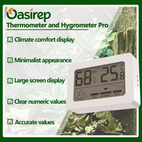 Reptile Thermometer and Hygrometer - KD40-White / 1Pack - image 2
