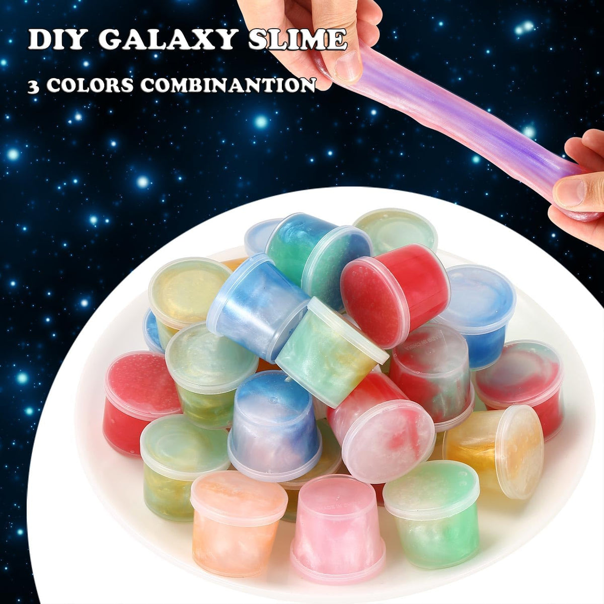 Galaxy Slime Party Favors 30 Pack, Stretchy, Non-Sticky - 30 Pack - image 4