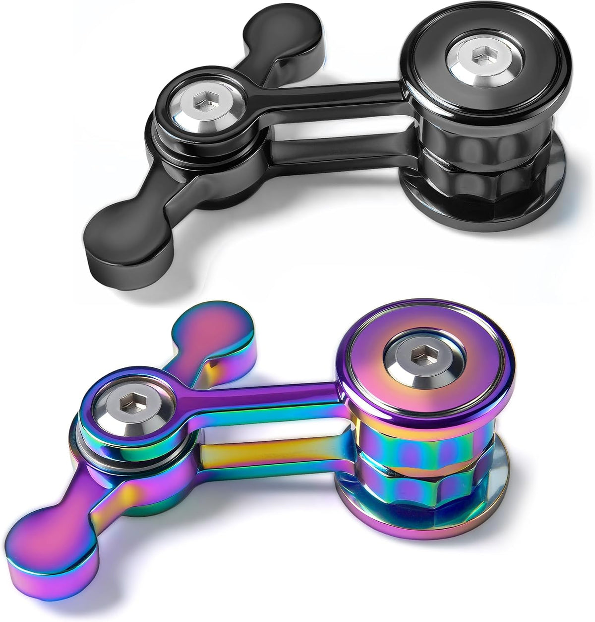 Fidget Spinner Toys for Adults Teen Boy - 2pc Color+black