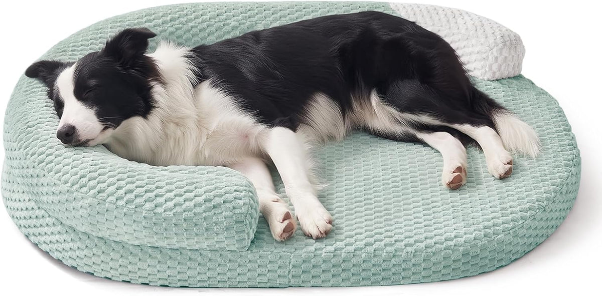 JOEJOY XL Orthopedic Dog Beds Large Sized Dog - Green / L(36"x 27"x 6")