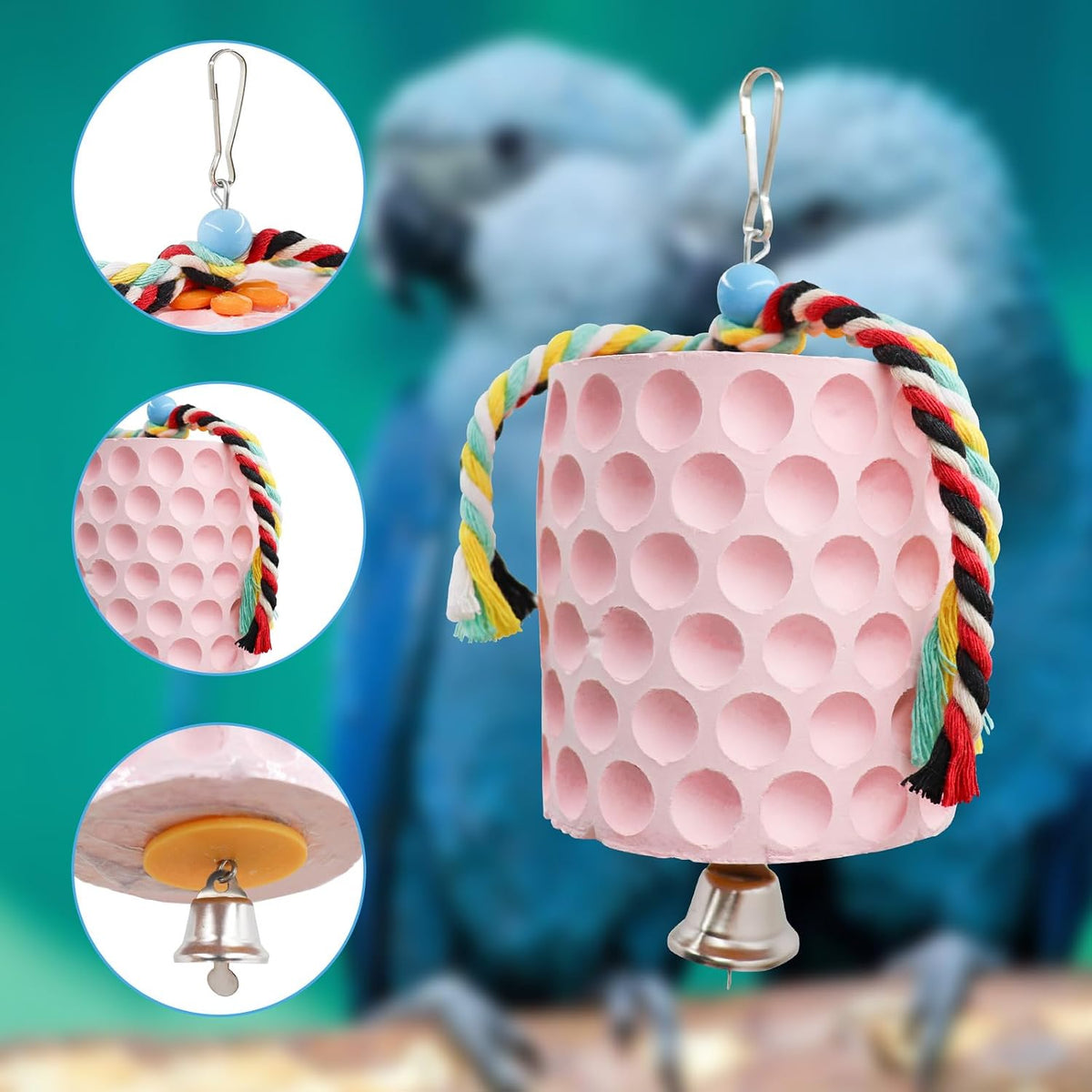 Extra Large Bird Chewing Toy - Pink - image 2