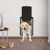 ClawJaw Small Exterior Wall Steel Cat Door for Wall – Essentials for Cats - Black / Small - image 4