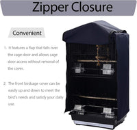 QBLEEV Bird Cage Covers, Breathable Blackout Birdcage Covers for Night – Essentials for Birds - Blue / 14.1"L X 18.5"W X 35.4"H - image 2