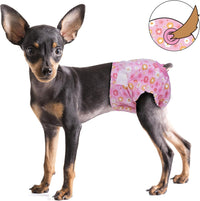 Pet Soft Dog Diapers Female, Disposable Female Dog Diaper - Pink Flower / Medium(36Pcs) - image 2