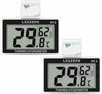 2packs Accurate Reptile Thermometer Hygrometer – Essentials for Reptiles And Amphibians