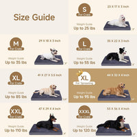 Waterproof Dog Crate Bed Pad - Dark Grey / 44"W x 32"L x 4"H - image 2