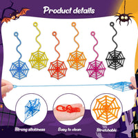 30 Pcs Sticky Spider Web Sticky Hands for Kids Bulk Halloween Party - Spider Web - image 4