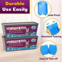 Cat Litter Refill Bags Compatible with Genie Easy Roll Litter Bin – Daily Care for Cats - 2 Packs - image 2