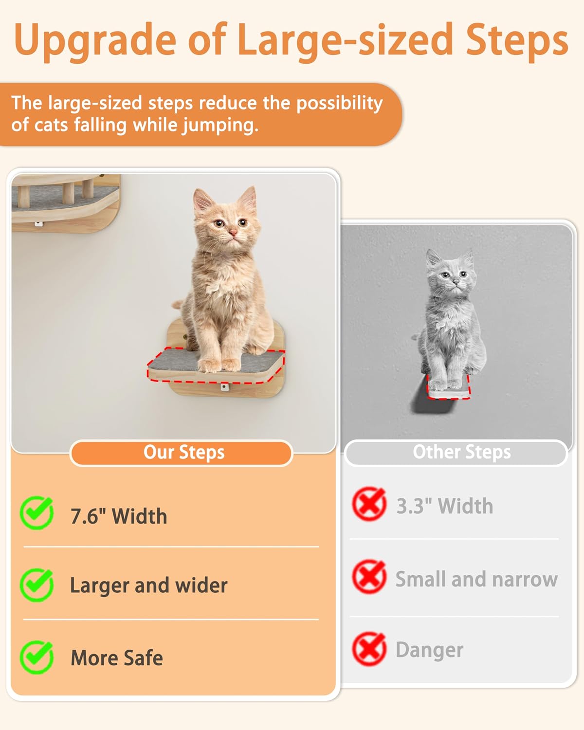 Megidok Cat Wall Furniture Corner Climbing Shelf Perches - L - image 3