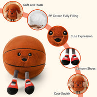 KUCCO-PILLOW 11 inch soccer ball plush pillow with two little legs - view 15