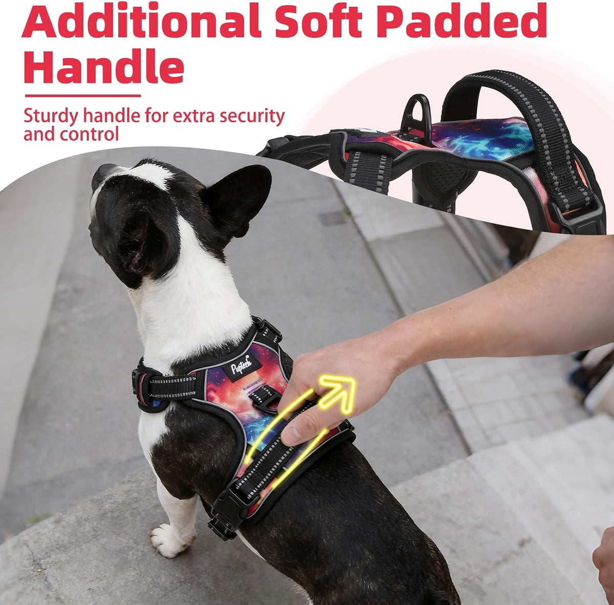 PUPTECK No Pull Halloween Dog Harness for Large - Aurora / Large / Harness Only - image 2