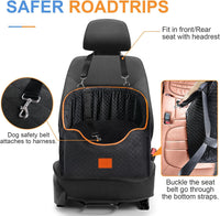 XIEEAOZEE Dog Car Seat for Small/Medium Dogs & Cats Under – Essentials for Dogs - Black - image 4