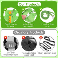 Ferret Harness and Leash Set Small Animals Vest Harness with Safe - Green - image 3