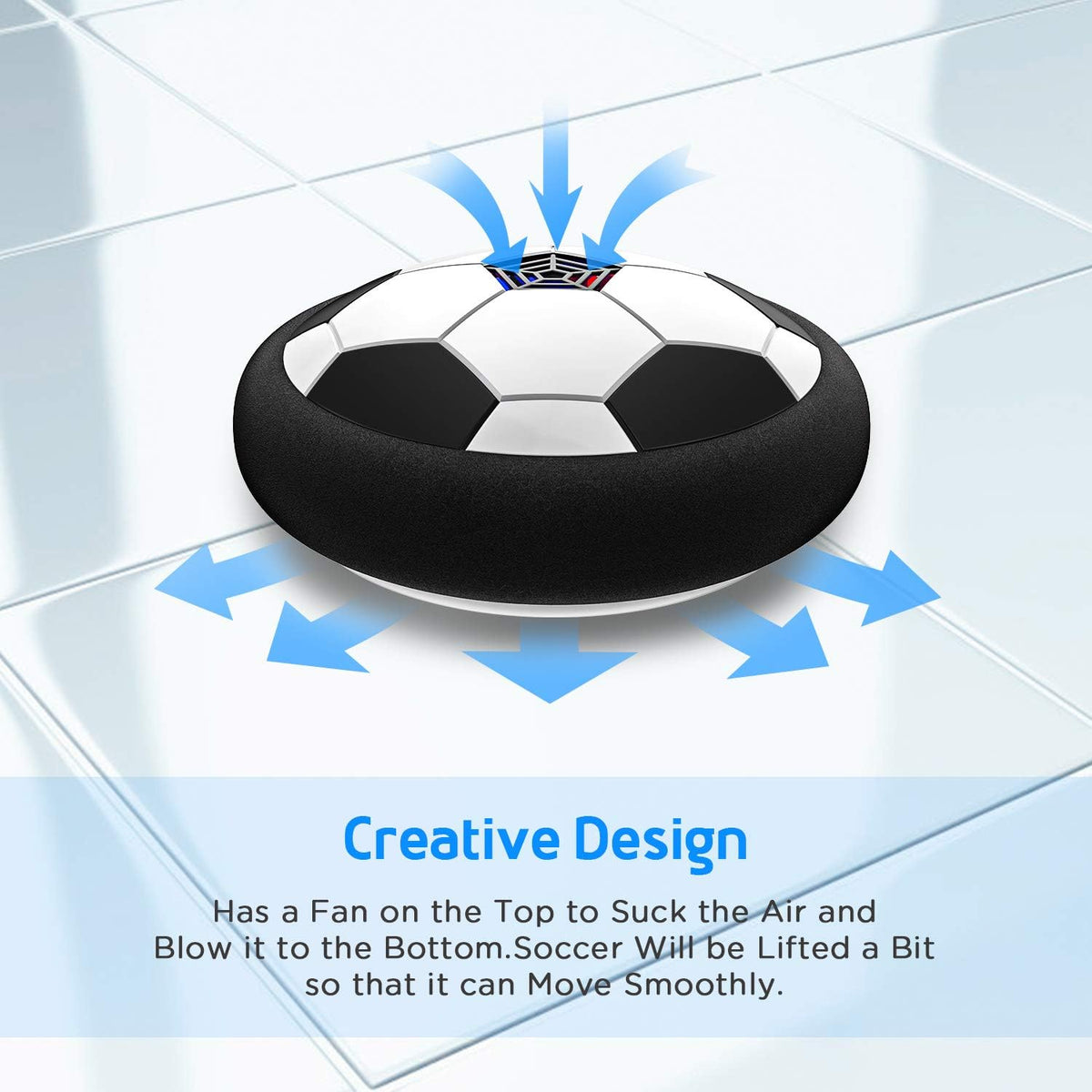 Toyk Boy Toys, LED Hover Soccer Ball - White - image 4