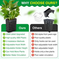 2026 Latest Upgraded Aquarium Plant Holder Adjustable Height - Black-4 Pack - image 3
