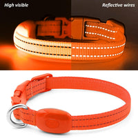 Light Up Collar for Small Dogs& Cats - XS (9.45-14inch / 24-35.5cm) / Orange - image 2