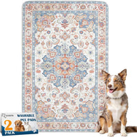 Washable Pee Pads for Dogs, Non-Slip Potty Pads - Beige / 48"x32" (Pack of 2)