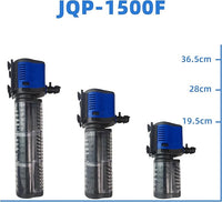 COOSPIDER Pond Filter for 75-200 Gallon, 400 GPH Powerful Filtration Pond Pump, Submersible Canister Filters for Fish Turtle Tank, Cold Plunge, Clear Wavemaker Oxygen Supply, Dry Burning Protection