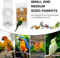 Lemtrflo No Mess Bird Feeder Water Dispenser Set - White - image 4