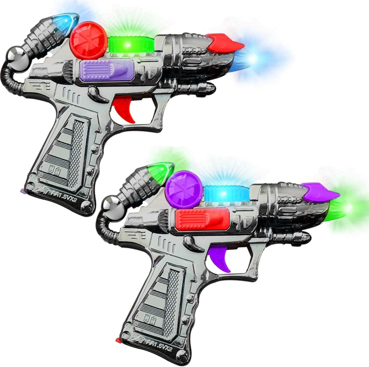 ArtCreativity Ranger Light Up Toy Gun Set of 2 with Flashing Lights
