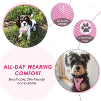 Lukovee Dog Car Harness Seat Belt Set - Large / A-Pink - image 3