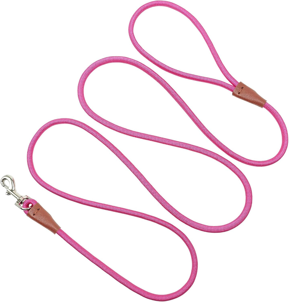 MayPaw Small Rope Dog Leash 6FT 8FT 10FT - 10ft*1/4" / pink