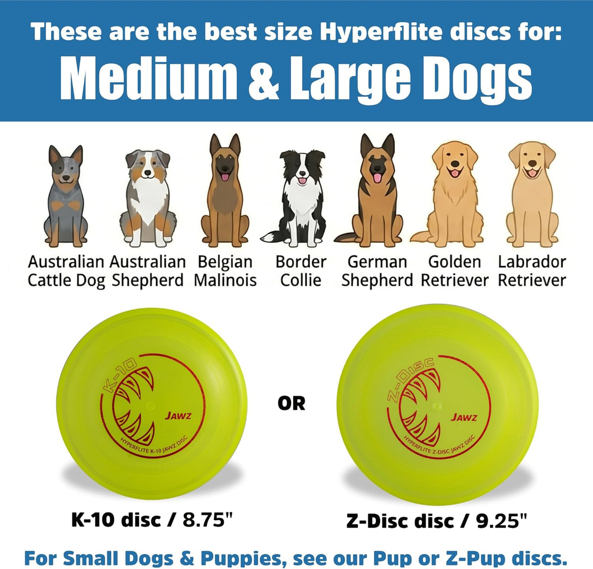 Hyperflite K-10 Jawz Puncture Resistant Dog Flying Disc - Midnight (Black) - image 2