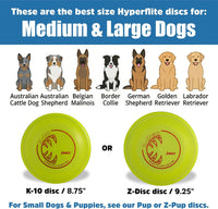 Hyperflite K-10 Hyperflex flexible dog flying disc, medium-large - view 2