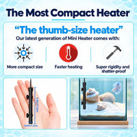 Thumb-Sized 15W Super Mini Aquarium Heater with Digital Display - For Aquariums ≤ 10 Gal - image 2