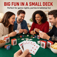 SHOWHIHI mini playing cards, 20 tiny red decks of 54 cards each, 1.65 inches tall - view 17