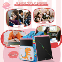[2 Pack] Genialba LCD Writing Tablet 10-Inch Colorful Doodle Board - Purple & Pink / 8.5 Inch / 2 - image 2