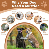 Mesh Dog Muzzle Suits for Small Medium Large Dogs Dog Muzzle Set – Essentials for Dogs - Beige / Full Size 7 PCS(XXS-XXL) - image 2
